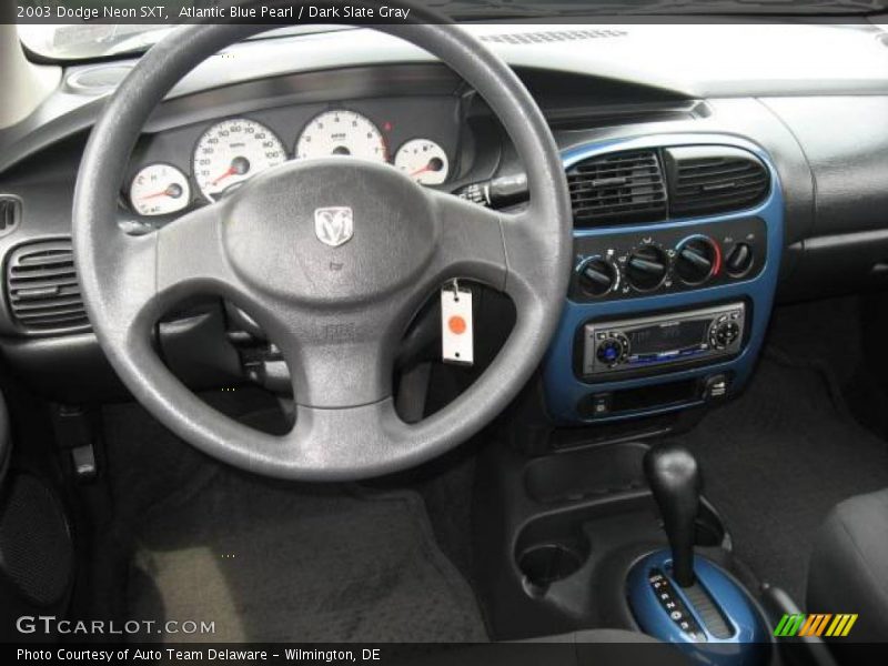 Atlantic Blue Pearl / Dark Slate Gray 2003 Dodge Neon SXT
