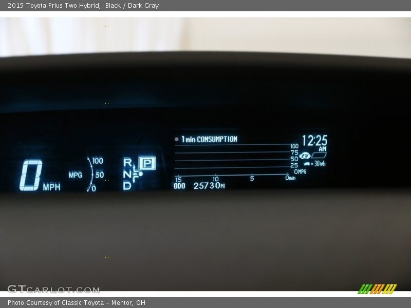 Black / Dark Gray 2015 Toyota Prius Two Hybrid