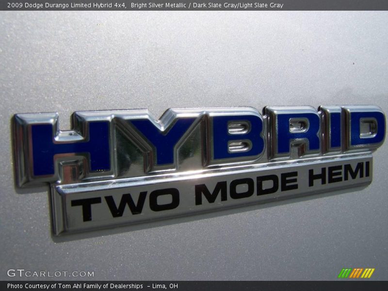 Bright Silver Metallic / Dark Slate Gray/Light Slate Gray 2009 Dodge Durango Limited Hybrid 4x4