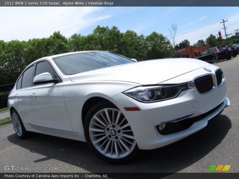 Alpine White / Venetian Beige 2012 BMW 3 Series 328i Sedan