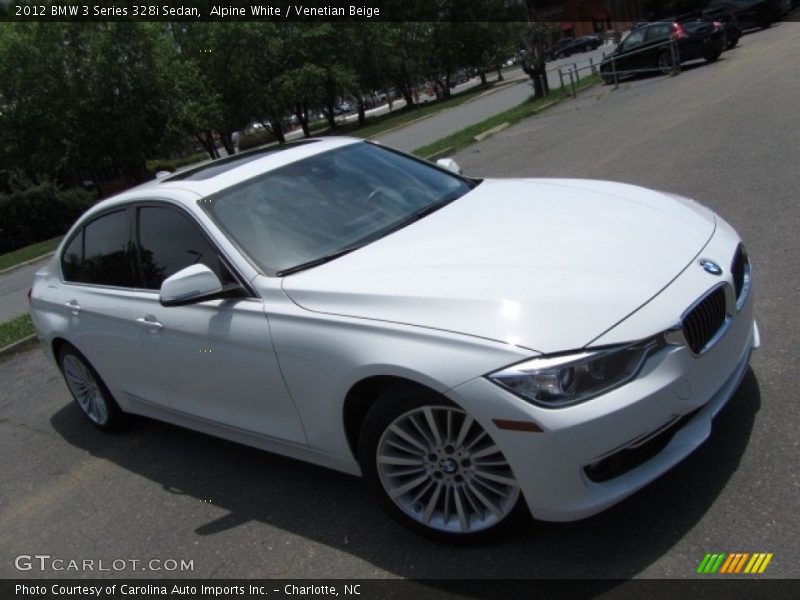 Alpine White / Venetian Beige 2012 BMW 3 Series 328i Sedan