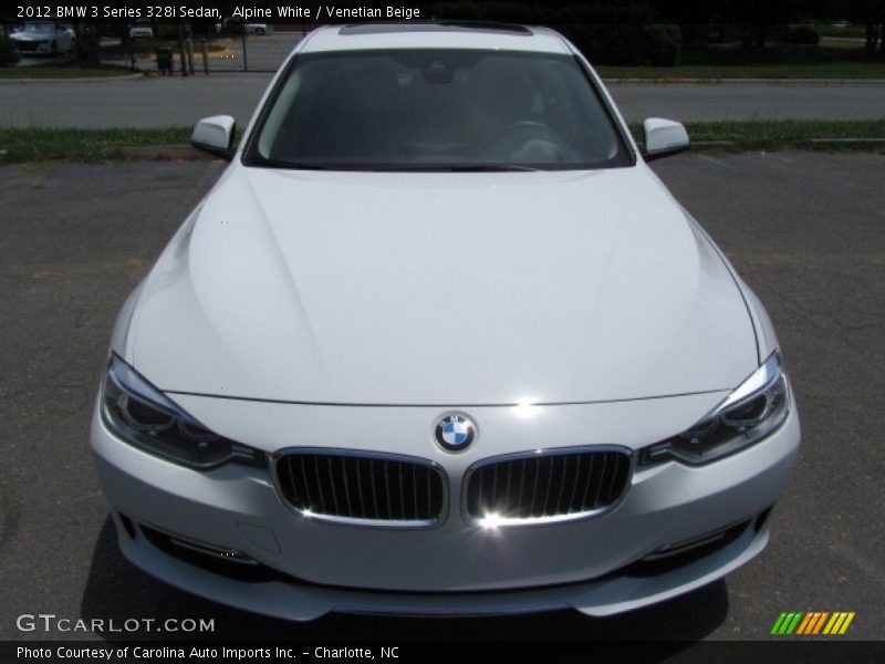 Alpine White / Venetian Beige 2012 BMW 3 Series 328i Sedan