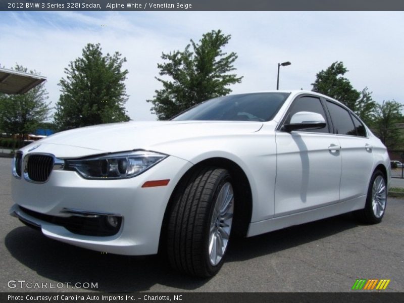 Alpine White / Venetian Beige 2012 BMW 3 Series 328i Sedan