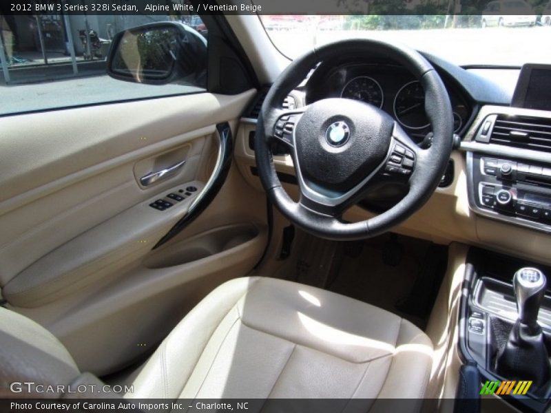 Alpine White / Venetian Beige 2012 BMW 3 Series 328i Sedan