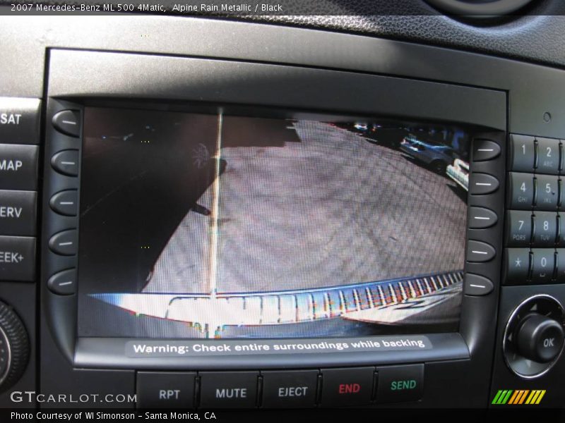Alpine Rain Metallic / Black 2007 Mercedes-Benz ML 500 4Matic