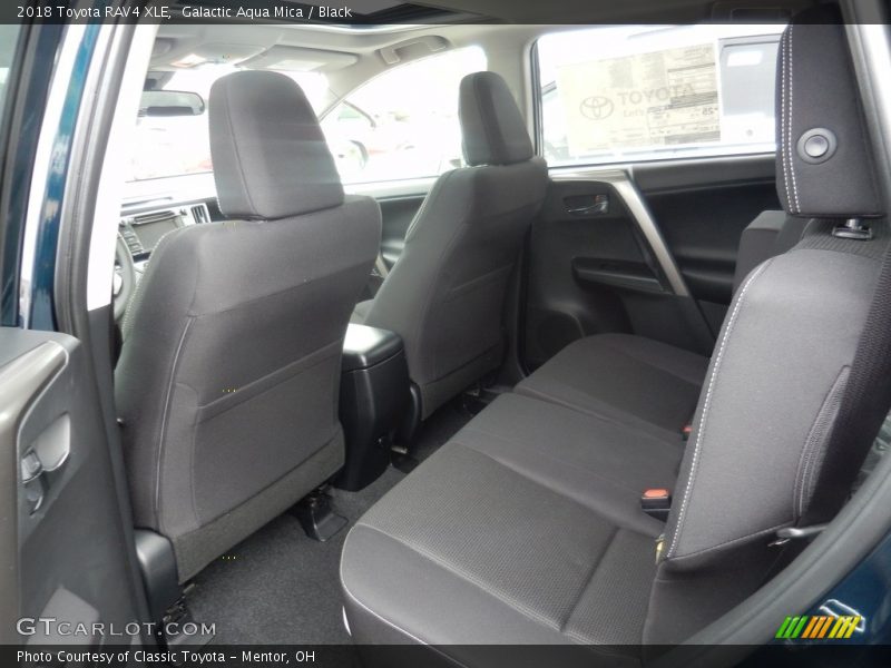 Galactic Aqua Mica / Black 2018 Toyota RAV4 XLE