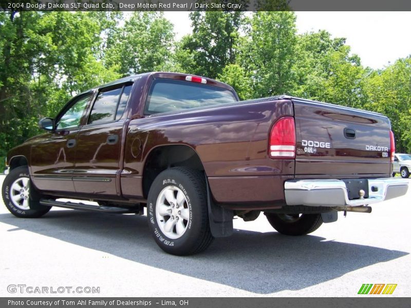 Deep Molten Red Pearl / Dark Slate Gray 2004 Dodge Dakota SLT Quad Cab