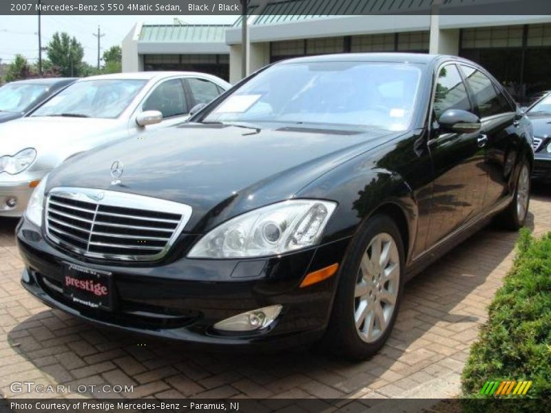 Black / Black 2007 Mercedes-Benz S 550 4Matic Sedan