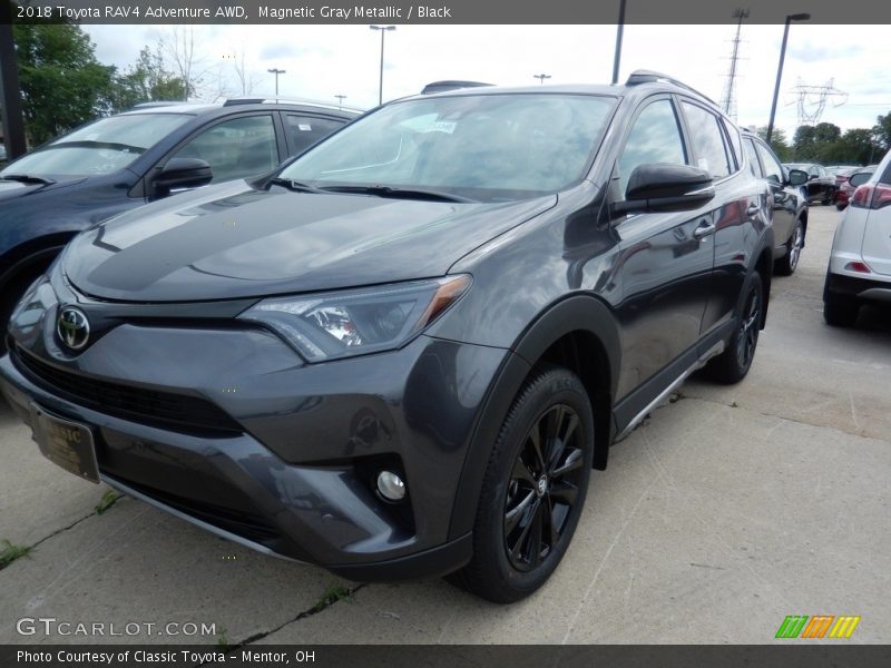 Magnetic Gray Metallic / Black 2018 Toyota RAV4 Adventure AWD