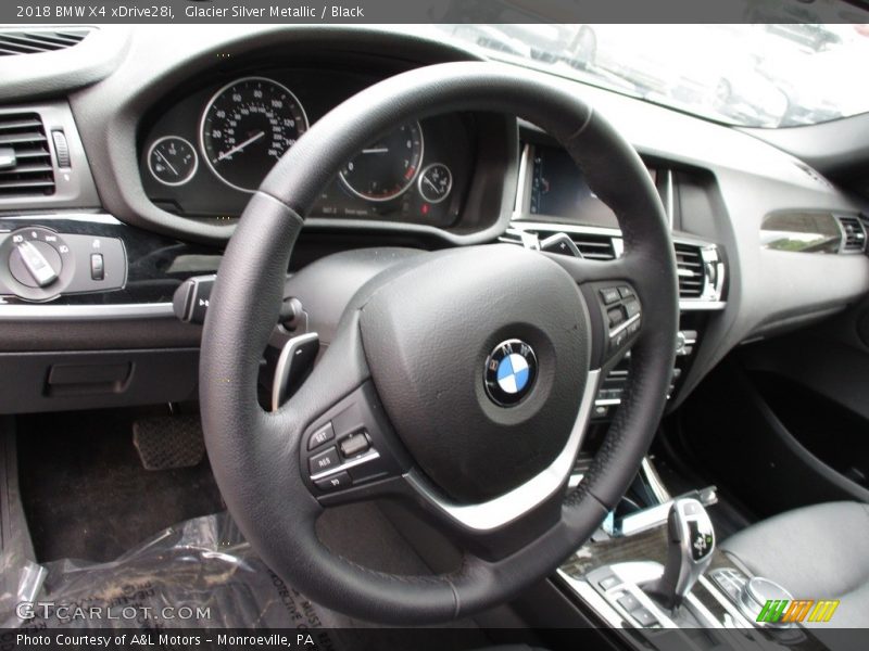 Glacier Silver Metallic / Black 2018 BMW X4 xDrive28i