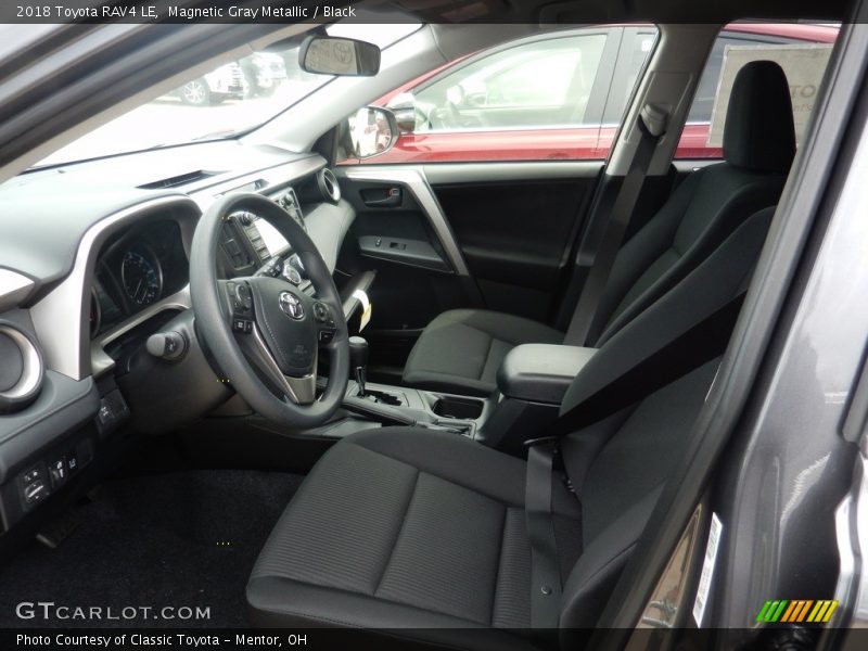 Magnetic Gray Metallic / Black 2018 Toyota RAV4 LE