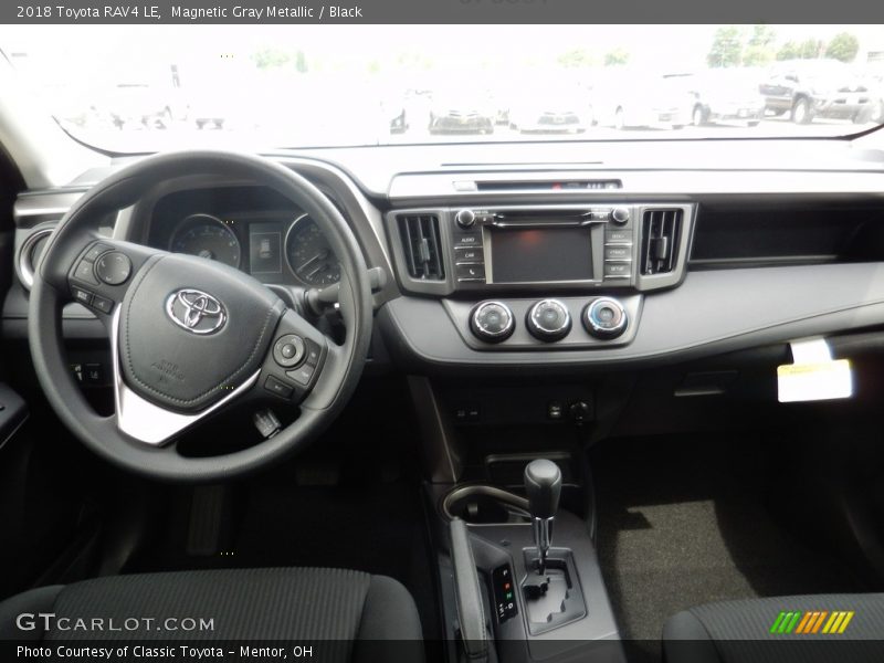 Magnetic Gray Metallic / Black 2018 Toyota RAV4 LE