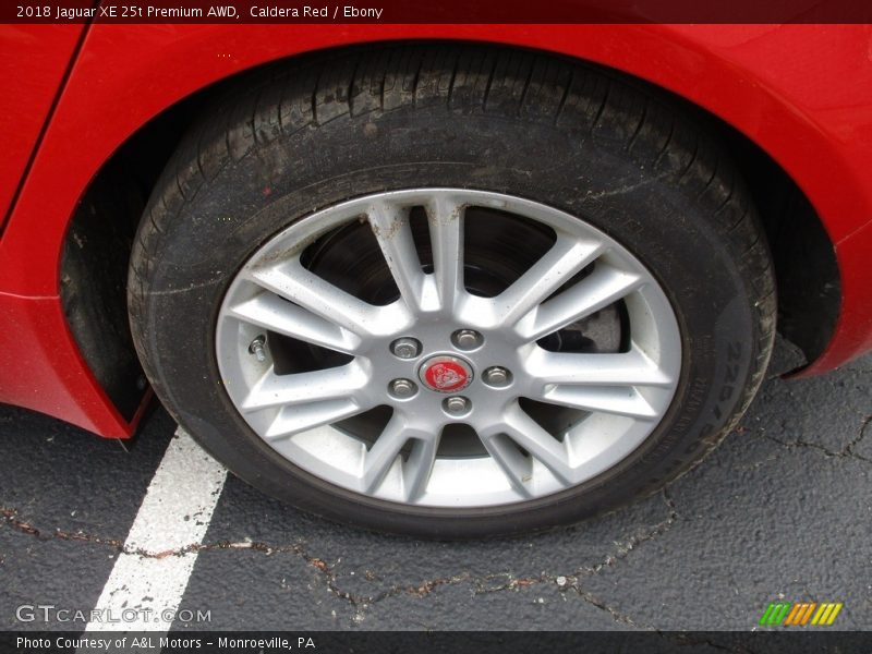 Caldera Red / Ebony 2018 Jaguar XE 25t Premium AWD