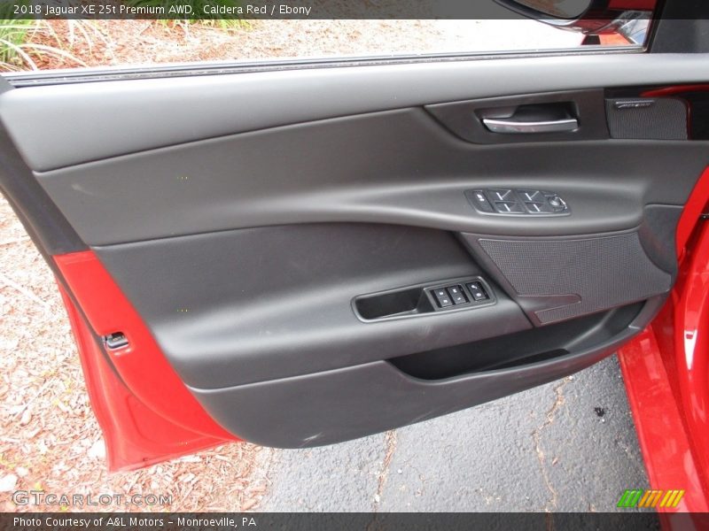 Caldera Red / Ebony 2018 Jaguar XE 25t Premium AWD