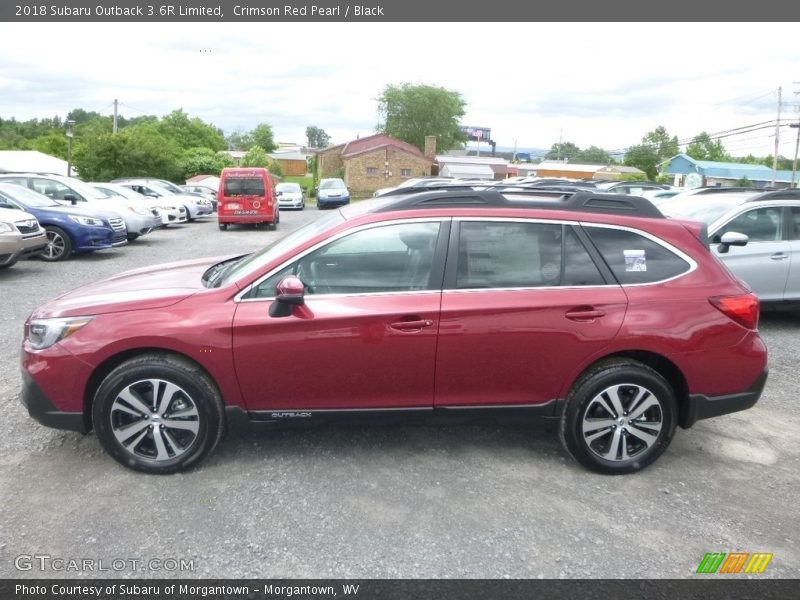 Crimson Red Pearl / Black 2018 Subaru Outback 3.6R Limited