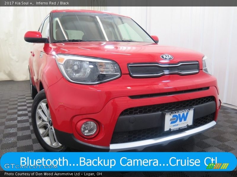 Inferno Red / Black 2017 Kia Soul +