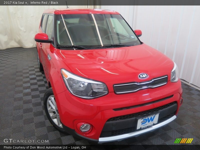 Inferno Red / Black 2017 Kia Soul +