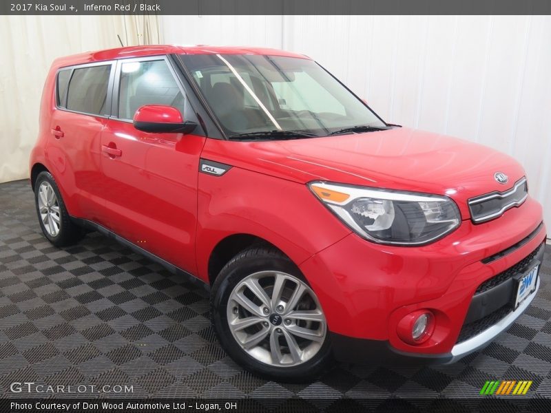 Inferno Red / Black 2017 Kia Soul +