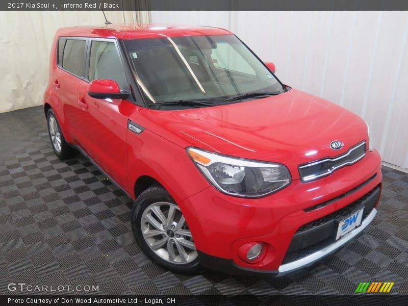 Inferno Red / Black 2017 Kia Soul +
