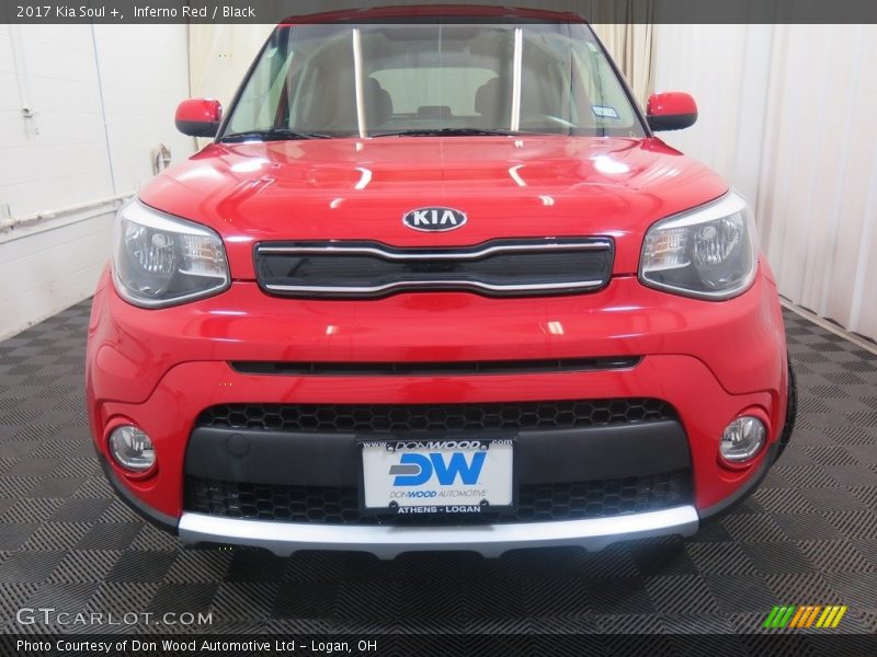 Inferno Red / Black 2017 Kia Soul +