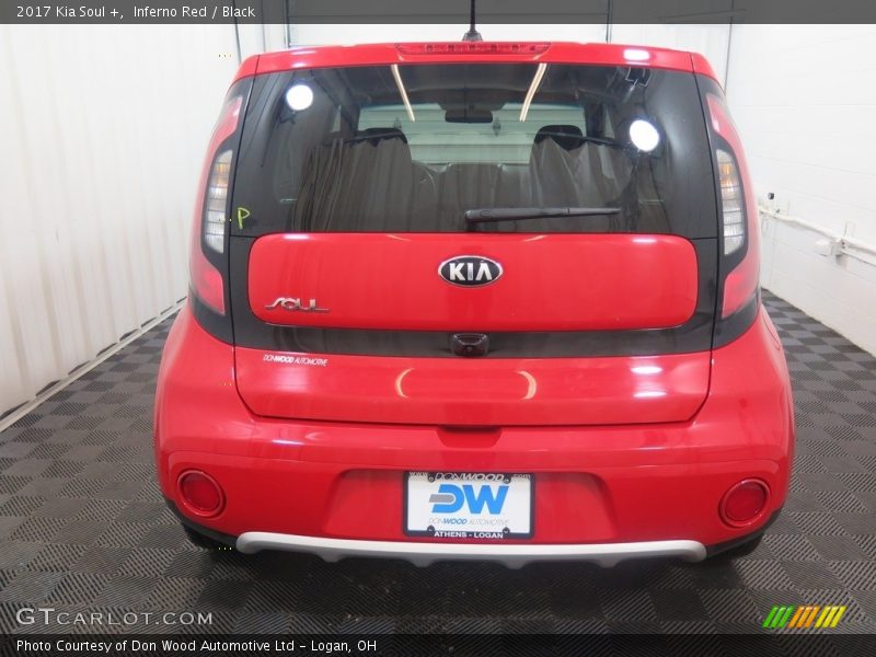 Inferno Red / Black 2017 Kia Soul +
