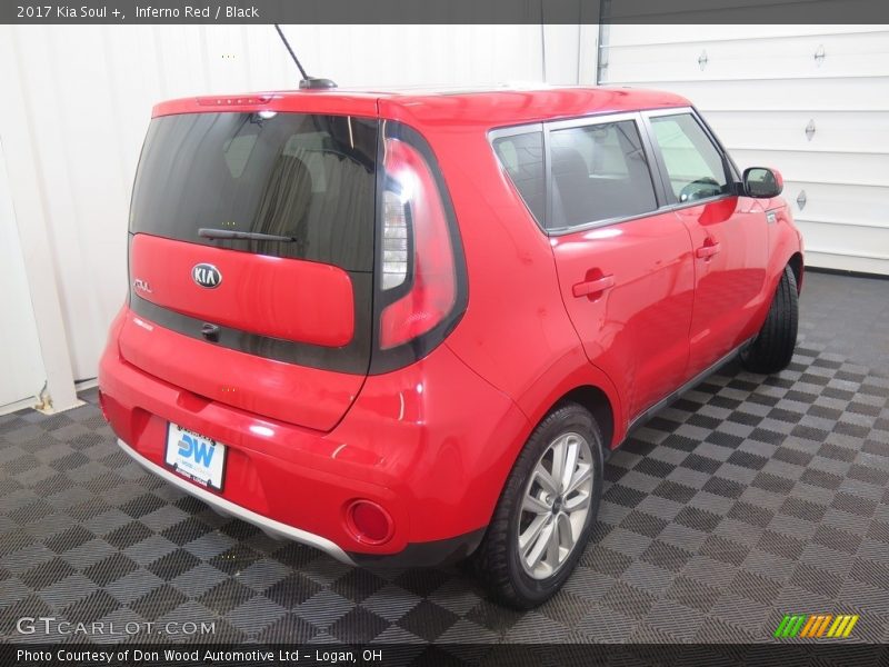 Inferno Red / Black 2017 Kia Soul +