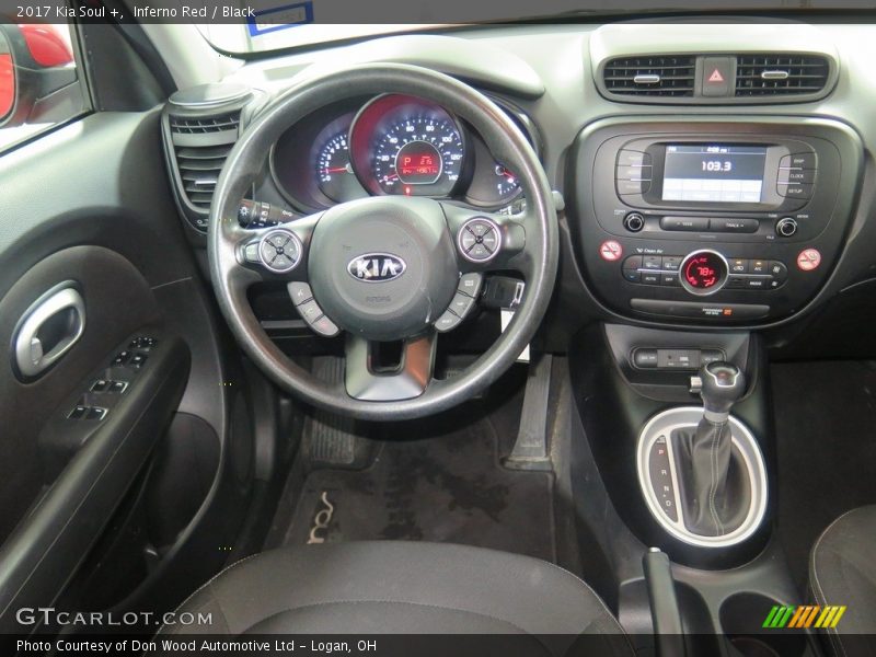 Inferno Red / Black 2017 Kia Soul +