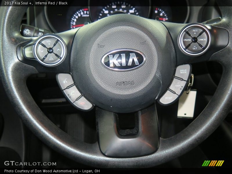 Inferno Red / Black 2017 Kia Soul +