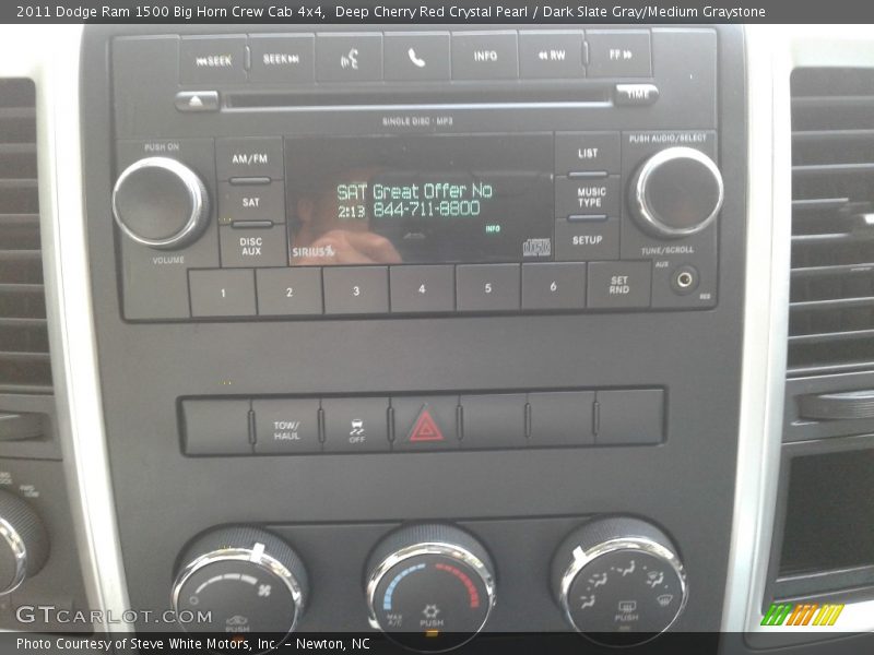 Deep Cherry Red Crystal Pearl / Dark Slate Gray/Medium Graystone 2011 Dodge Ram 1500 Big Horn Crew Cab 4x4