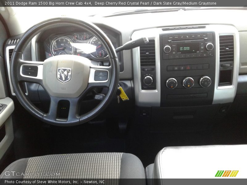 Deep Cherry Red Crystal Pearl / Dark Slate Gray/Medium Graystone 2011 Dodge Ram 1500 Big Horn Crew Cab 4x4