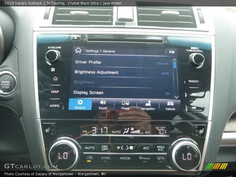 Crystal Black Silica / Java Brown 2018 Subaru Outback 2.5i Touring