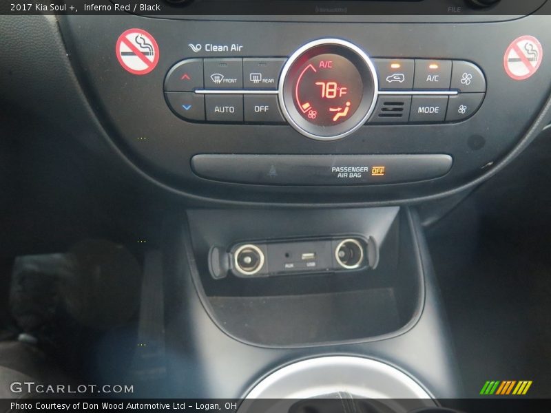 Inferno Red / Black 2017 Kia Soul +