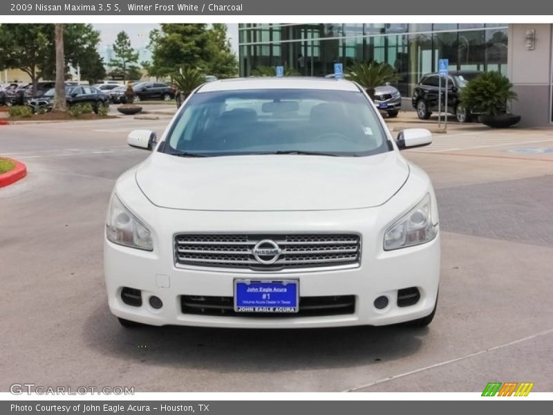 Winter Frost White / Charcoal 2009 Nissan Maxima 3.5 S