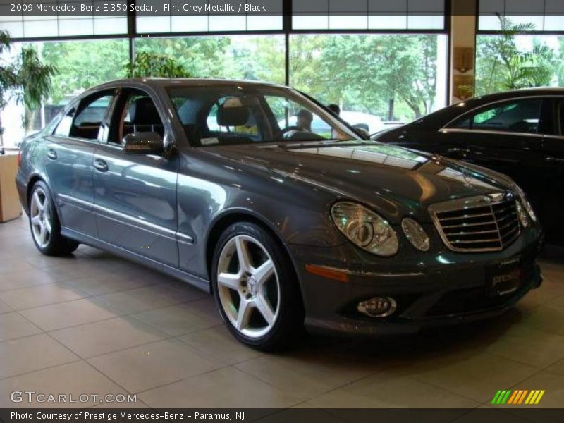 Flint Grey Metallic / Black 2009 Mercedes-Benz E 350 Sedan