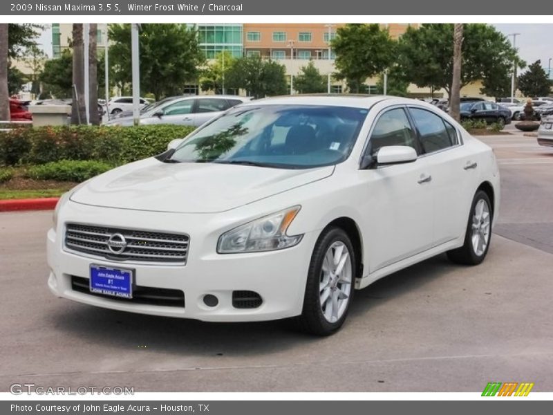 Winter Frost White / Charcoal 2009 Nissan Maxima 3.5 S