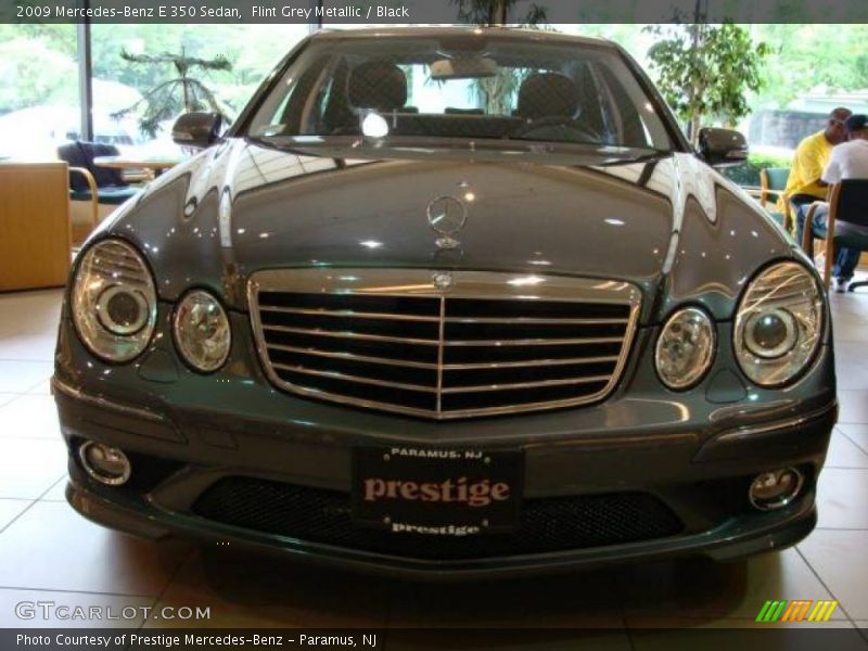 Flint Grey Metallic / Black 2009 Mercedes-Benz E 350 Sedan