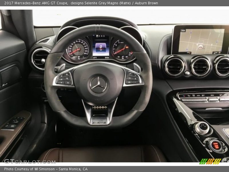 designo Selenite Grey Magno (Matte) / Auburn Brown 2017 Mercedes-Benz AMG GT Coupe