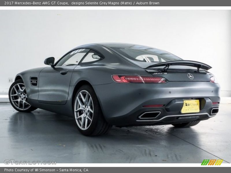 designo Selenite Grey Magno (Matte) / Auburn Brown 2017 Mercedes-Benz AMG GT Coupe
