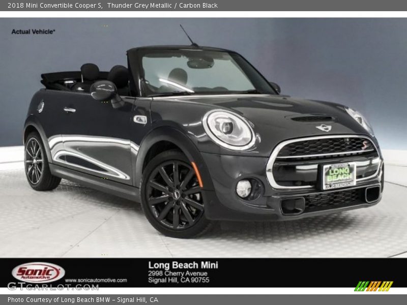 Thunder Grey Metallic / Carbon Black 2018 Mini Convertible Cooper S