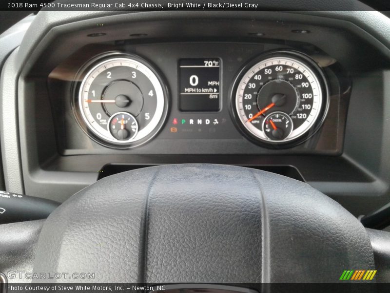 Bright White / Black/Diesel Gray 2018 Ram 4500 Tradesman Regular Cab 4x4 Chassis