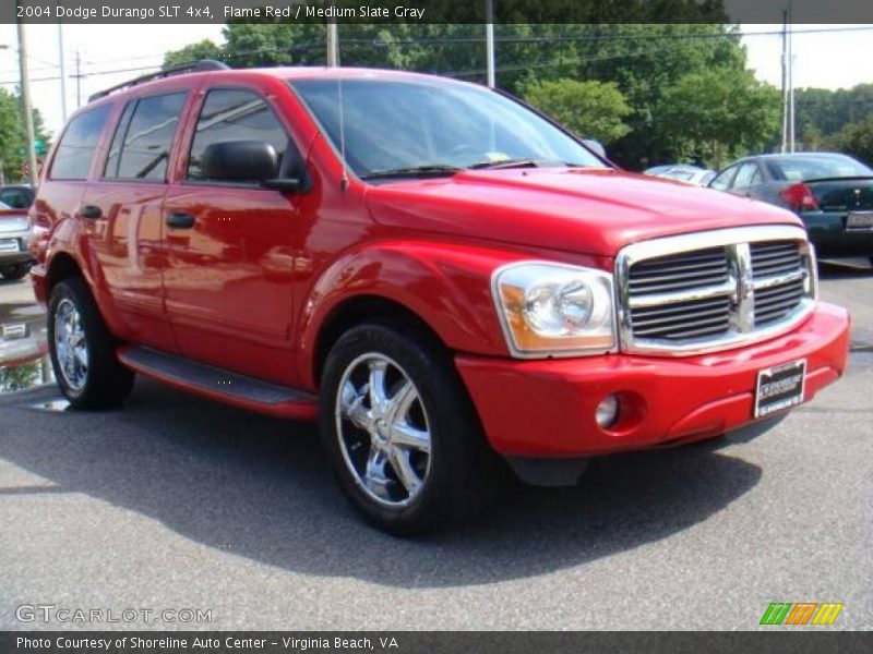 Flame Red / Medium Slate Gray 2004 Dodge Durango SLT 4x4