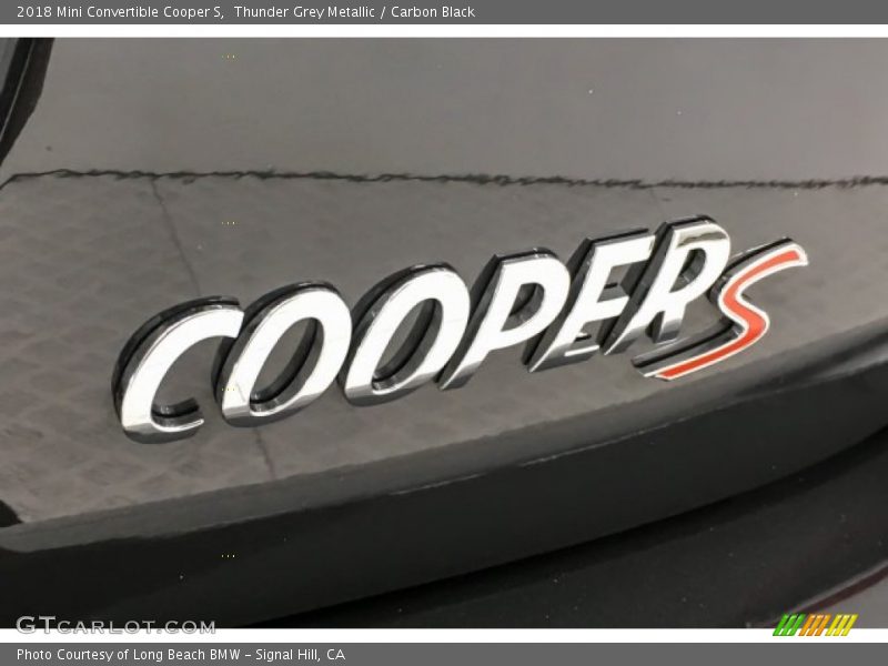 Thunder Grey Metallic / Carbon Black 2018 Mini Convertible Cooper S
