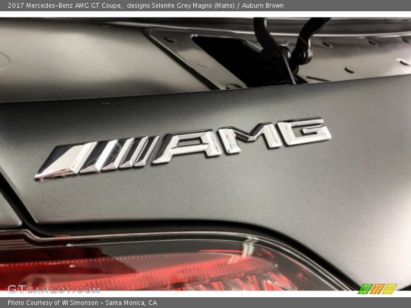 designo Selenite Grey Magno (Matte) / Auburn Brown 2017 Mercedes-Benz AMG GT Coupe