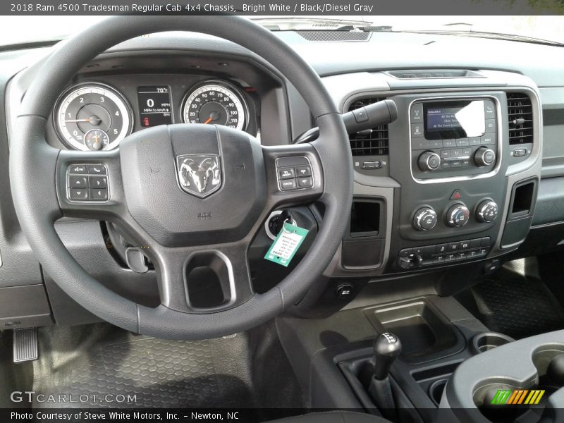 Bright White / Black/Diesel Gray 2018 Ram 4500 Tradesman Regular Cab 4x4 Chassis