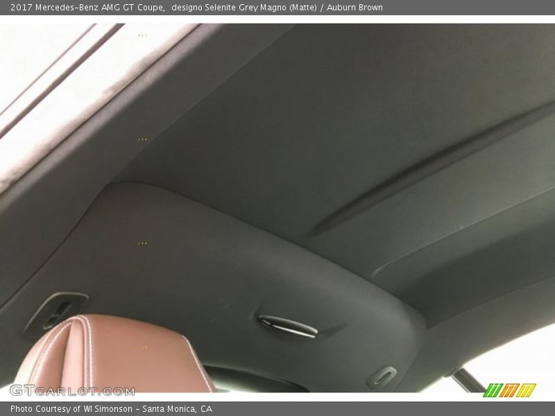 designo Selenite Grey Magno (Matte) / Auburn Brown 2017 Mercedes-Benz AMG GT Coupe