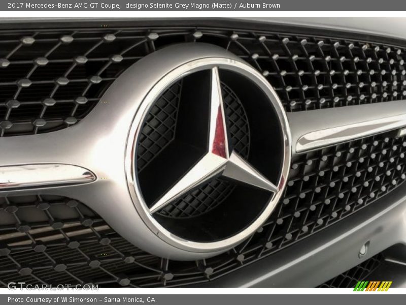 designo Selenite Grey Magno (Matte) / Auburn Brown 2017 Mercedes-Benz AMG GT Coupe