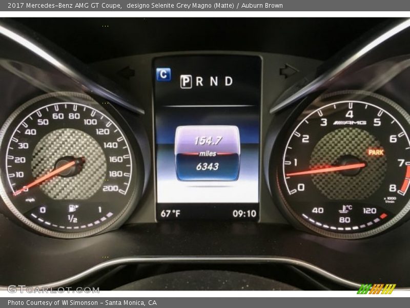  2017 AMG GT Coupe Coupe Gauges