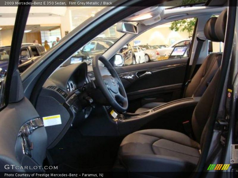 Flint Grey Metallic / Black 2009 Mercedes-Benz E 350 Sedan