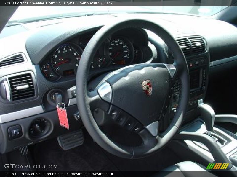 Crystal Silver Metallic / Black 2008 Porsche Cayenne Tiptronic