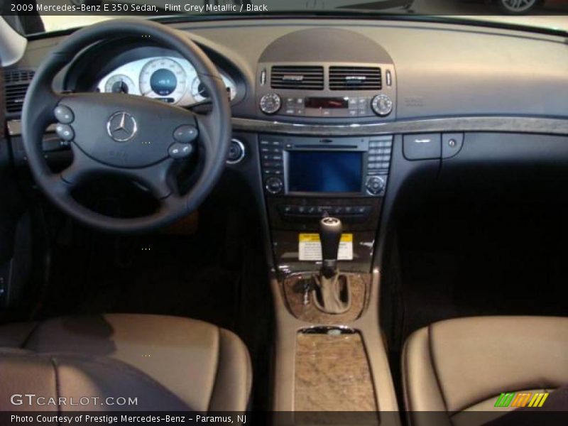 Flint Grey Metallic / Black 2009 Mercedes-Benz E 350 Sedan